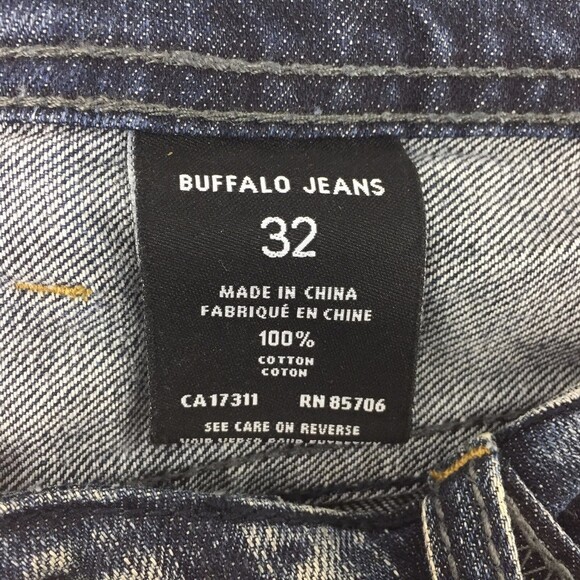 Buffalo Jeans Stonewashed Men Size 32 Sand Blast 100% Cotton - Picture 6 of 8